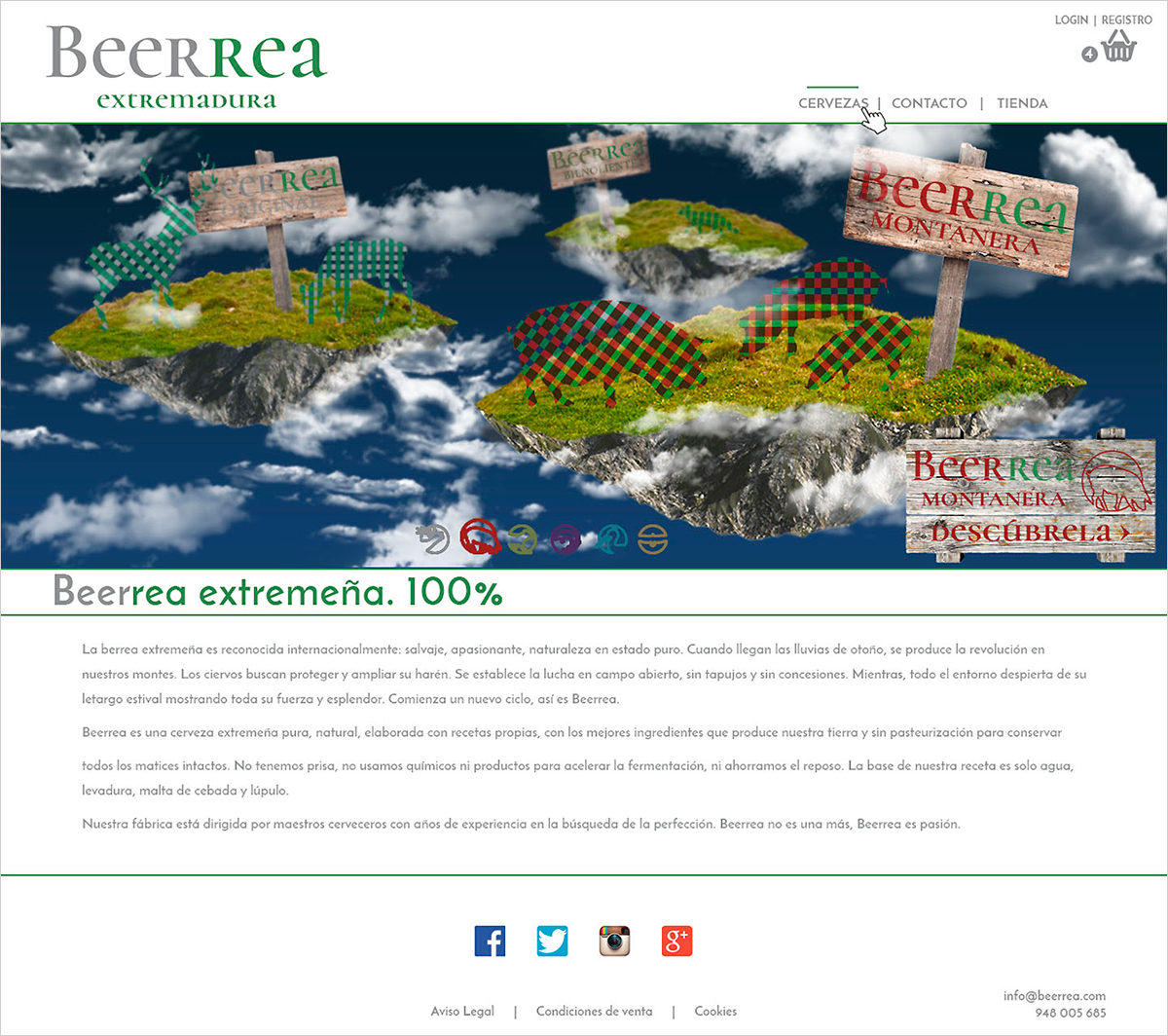 Diseño Web Home Beerrea